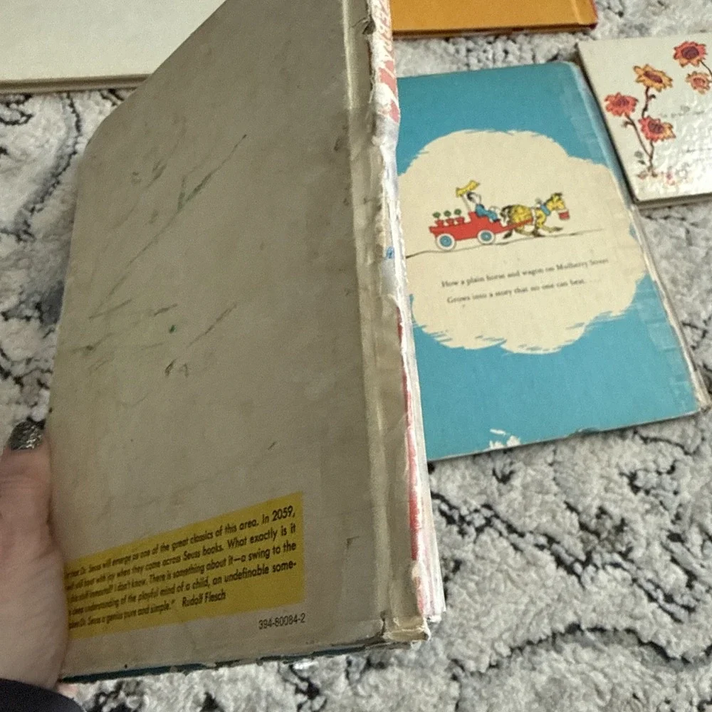 1960s Children's Vintage Beginner Books Lot of 5 Hardcover Pooh Dr Seuss As Is
